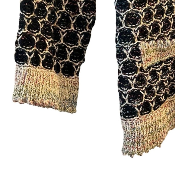 Roz & Ali Women's M Open Front Cardigan with Metallic Threading - Picture 7 of 10